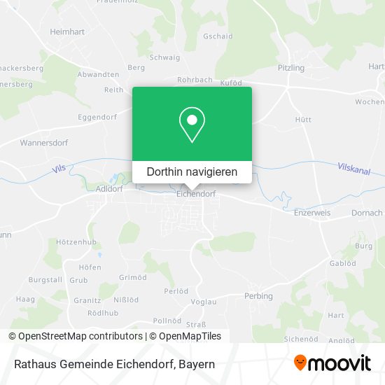 Rathaus Gemeinde Eichendorf Karte