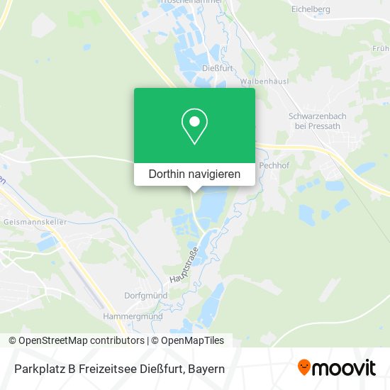 Parkplatz B Freizeitsee Dießfurt Karte