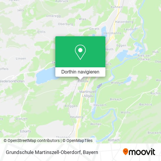 Grundschule Martinszell-Oberdorf Karte