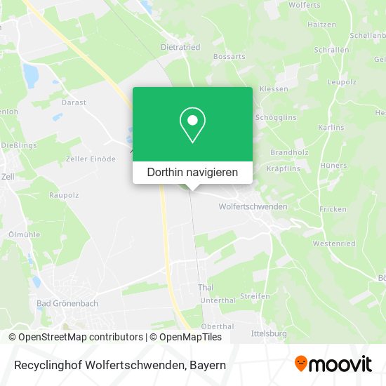 Recyclinghof Wolfertschwenden Karte
