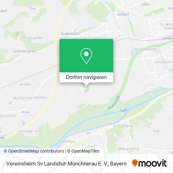 Vereinsheim Sv Landshut-Münchnerau E. V. Karte