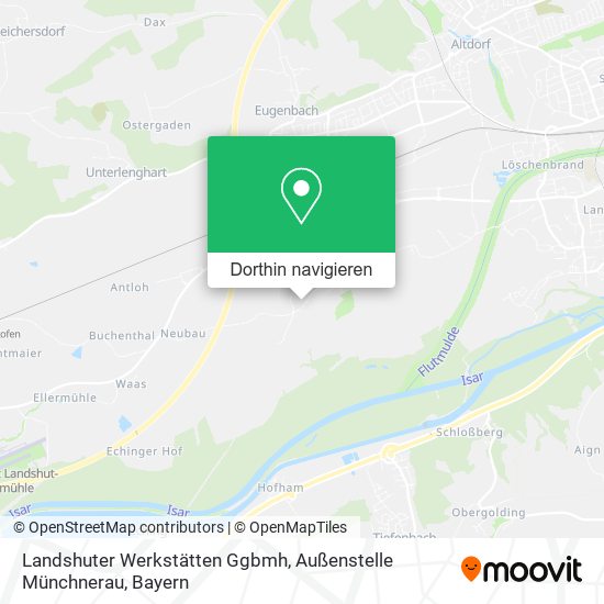Landshuter Werkstätten Ggbmh, Außenstelle Münchnerau Karte