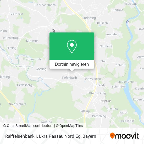 Raiffeisenbank I. Lkrs Passau Nord Eg Karte