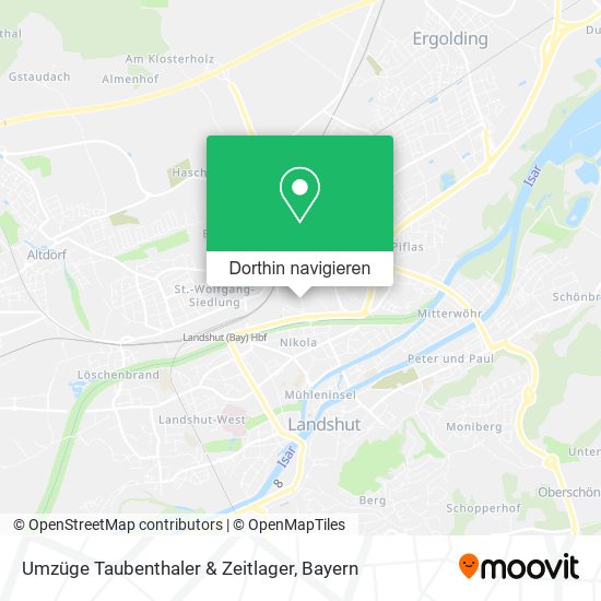 Umzüge Taubenthaler & Zeitlager Karte