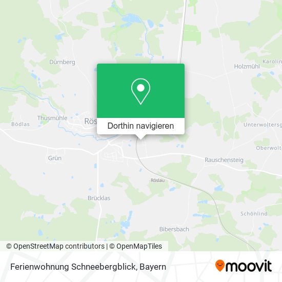Ferienwohnung Schneebergblick Karte