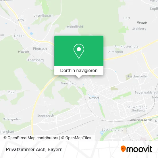 Privatzimmer Aich Karte