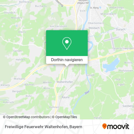 Freiwillige Feuerwehr Waltenhofen Karte