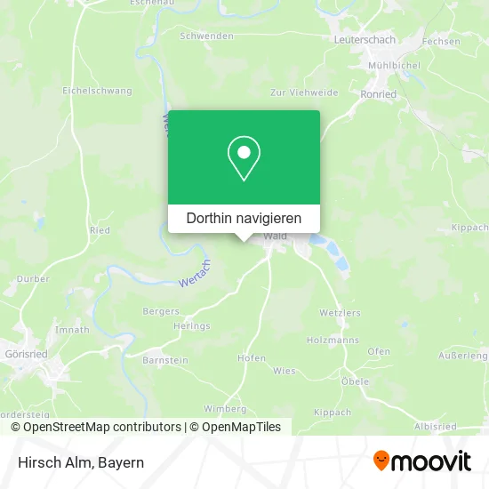 Hirsch Alm Karte