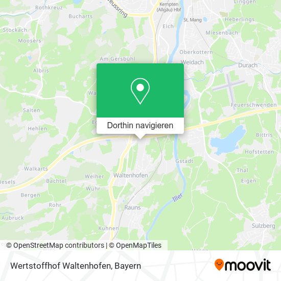 Wertstoffhof Waltenhofen Karte