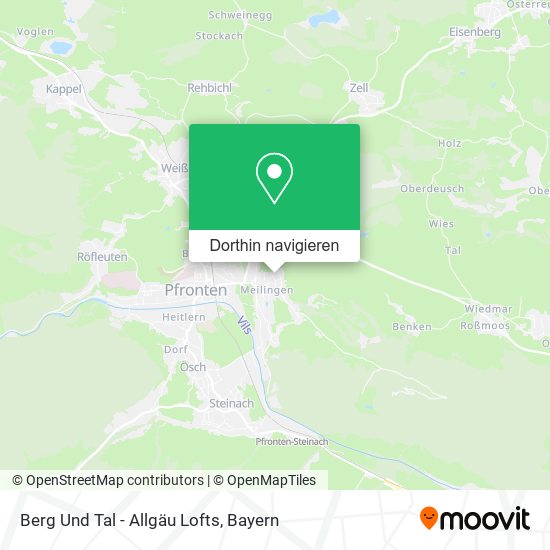 Berg Und Tal - Allgäu Lofts Karte
