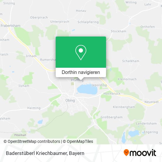 Baderstüberl Kriechbaumer Karte