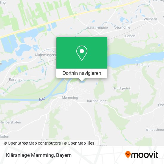 Kläranlage Mamming Karte