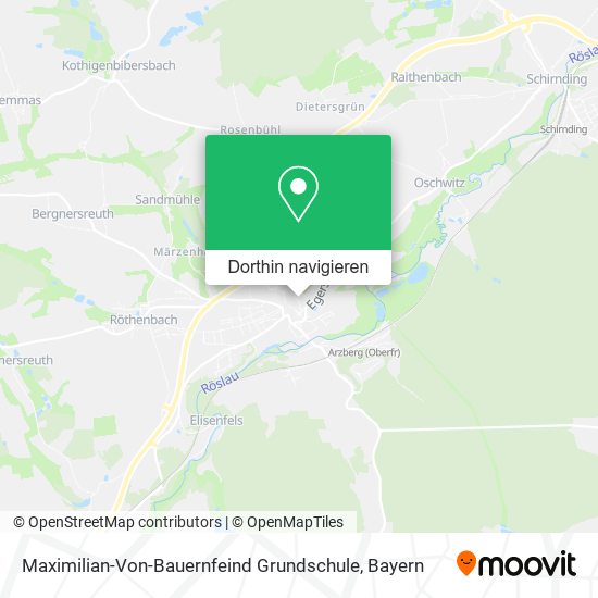 Maximilian-Von-Bauernfeind Grundschule Karte