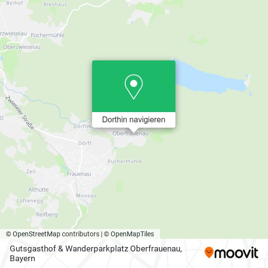 Gutsgasthof & Wanderparkplatz Oberfrauenau Karte