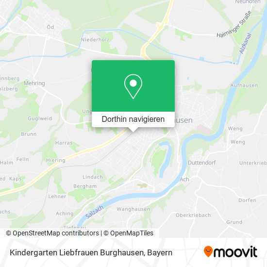 Kindergarten Liebfrauen Burghausen Karte