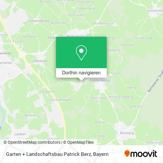 Garten + Landschaftsbau Patrick Berz Karte