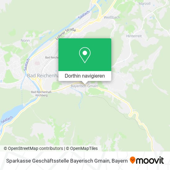 Sparkasse Geschäftsstelle Bayerisch Gmain Karte