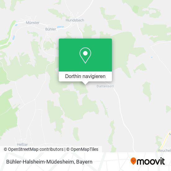 Bühler-Halsheim-Müdesheim Karte