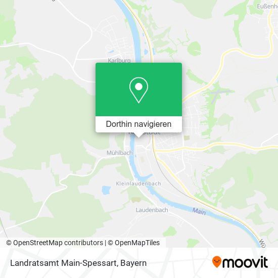 Landratsamt Main-Spessart Karte