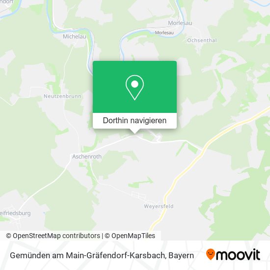 Gemünden am Main-Gräfendorf-Karsbach Karte