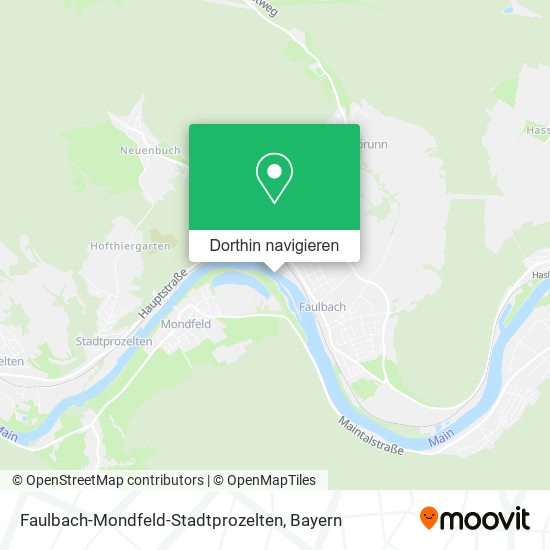Faulbach-Mondfeld-Stadtprozelten Karte