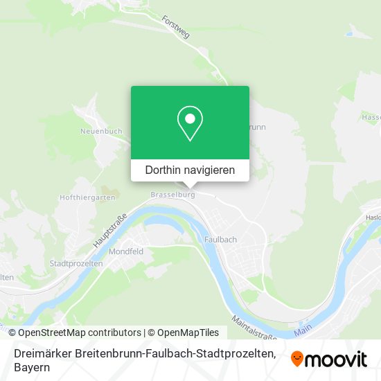 Dreimärker Breitenbrunn-Faulbach-Stadtprozelten Karte