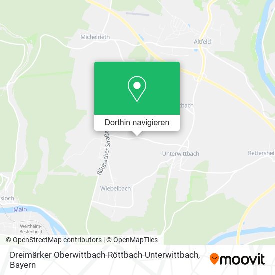 Dreimärker Oberwittbach-Röttbach-Unterwittbach Karte