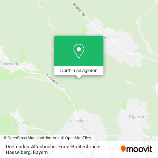 Dreimärker Altenbucher Forst-Breitenbrunn-Hasselberg Karte