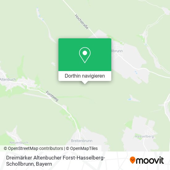 Dreimärker Altenbucher Forst-Hasselberg-Schollbrunn Karte