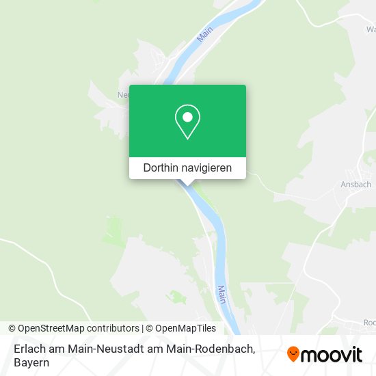 Erlach am Main-Neustadt am Main-Rodenbach Karte