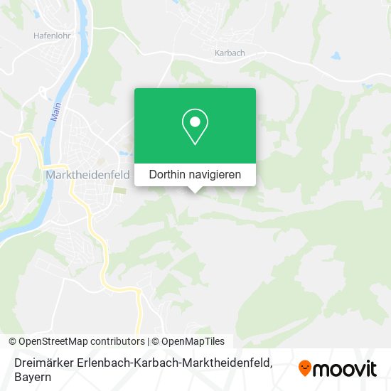 Dreimärker Erlenbach-Karbach-Marktheidenfeld Karte