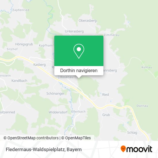 Fledermaus-Waldspielplatz Karte