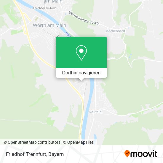 Friedhof Trennfurt Karte