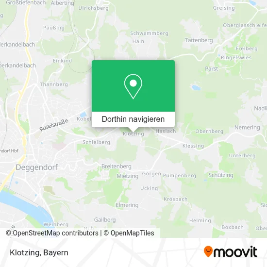 Klotzing Karte