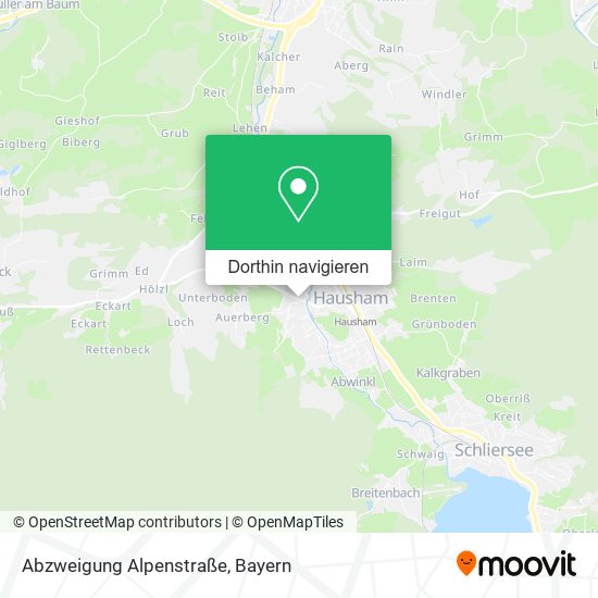 Abzweigung Alpenstraße Karte