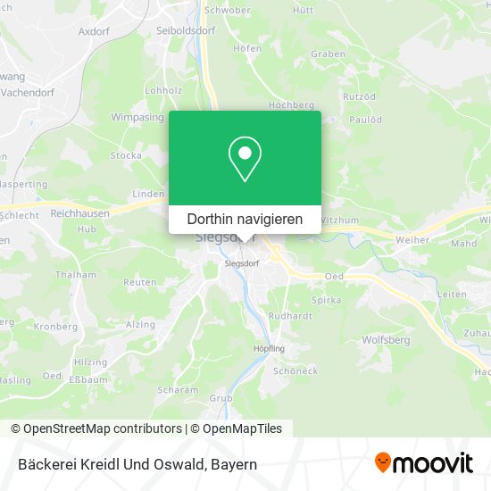Bäckerei Kreidl Und Oswald Karte