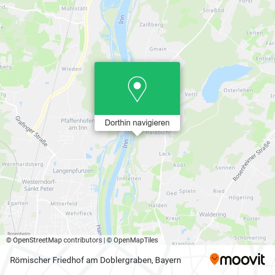 Römischer Friedhof am Doblergraben Karte