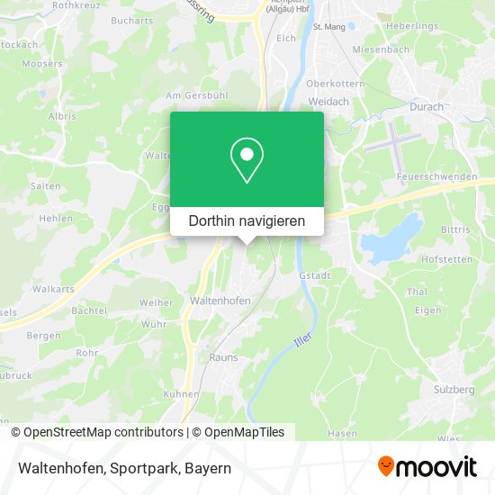 Waltenhofen, Sportpark Karte