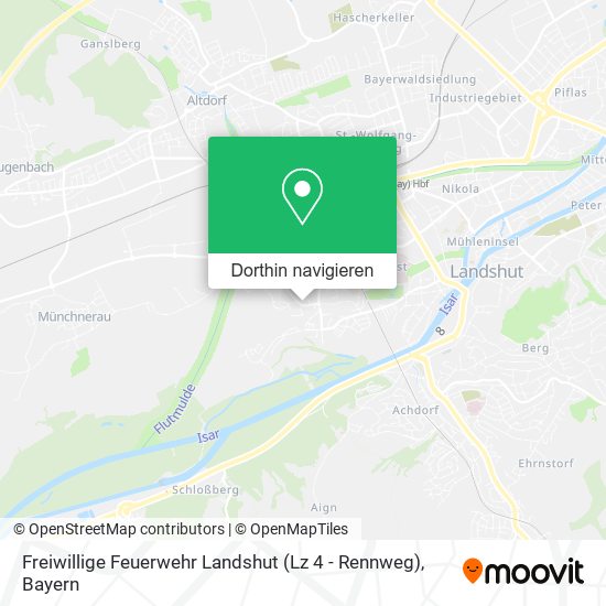 Freiwillige Feuerwehr Landshut (Lz 4 - Rennweg) Karte