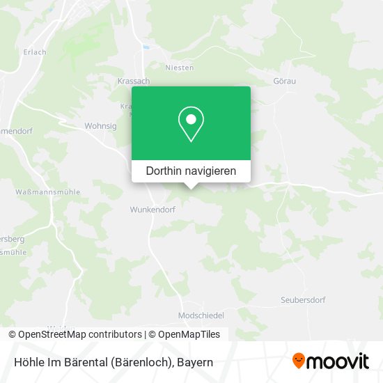 Höhle Im Bärental (Bärenloch) Karte