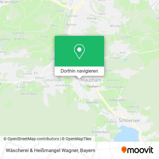 Wäscherei & Heißmangel Wagner Karte