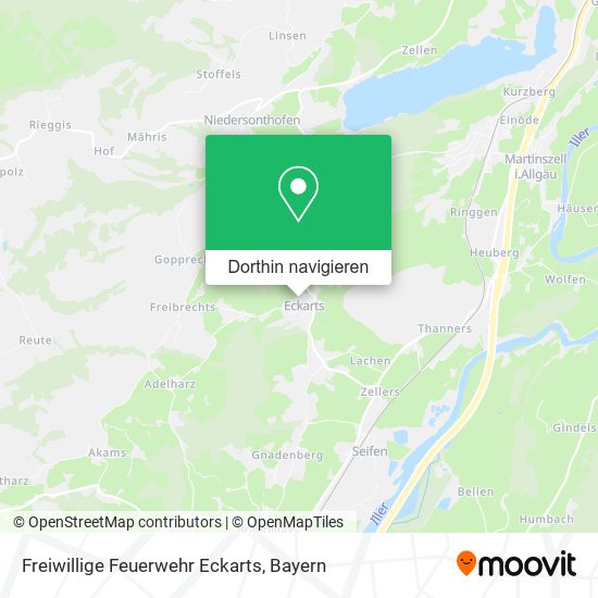 Freiwillige Feuerwehr Eckarts Karte