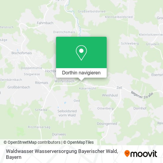 Waldwasser Wasserversorgung Bayerischer Wald Karte