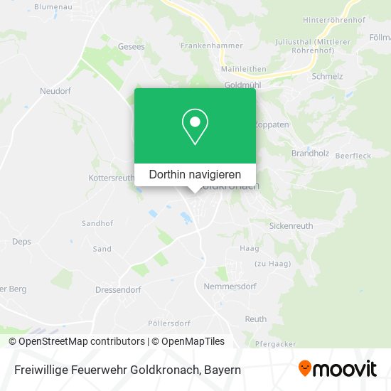 Freiwillige Feuerwehr Goldkronach Karte