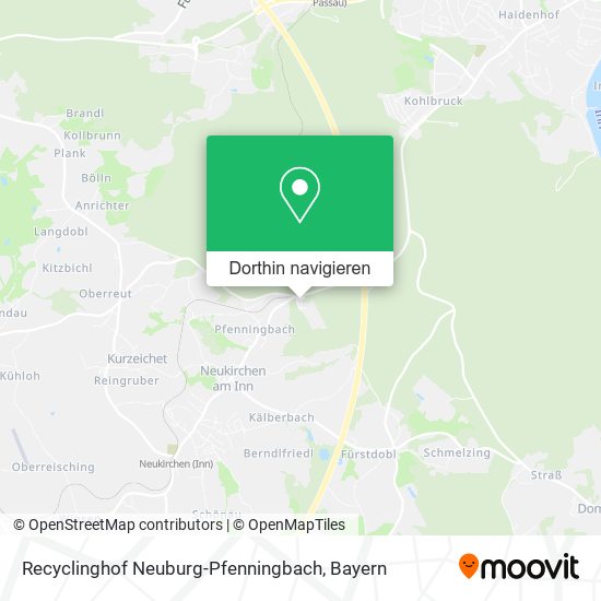 Recyclinghof Neuburg-Pfenningbach Karte