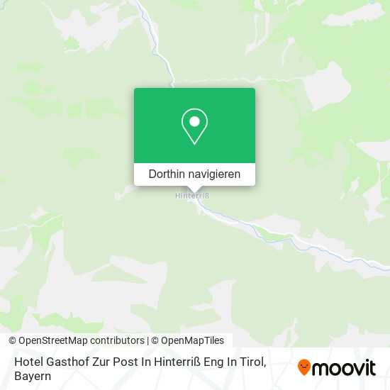 Hotel Gasthof Zur Post In Hinterriß Eng In Tirol Karte
