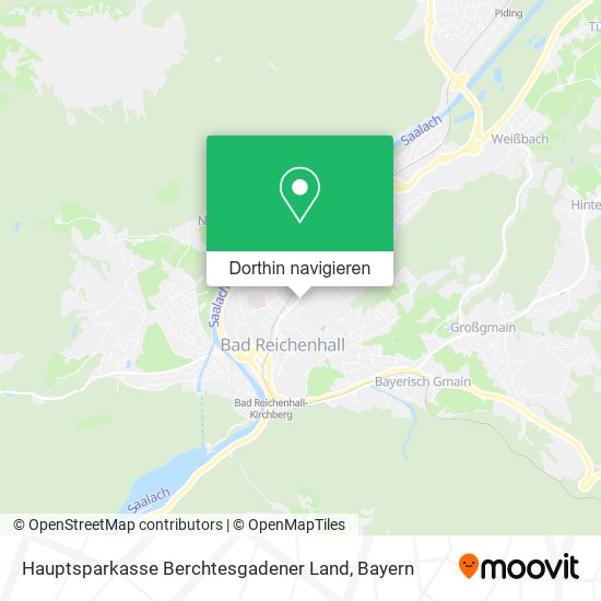 Hauptsparkasse Berchtesgadener Land Karte