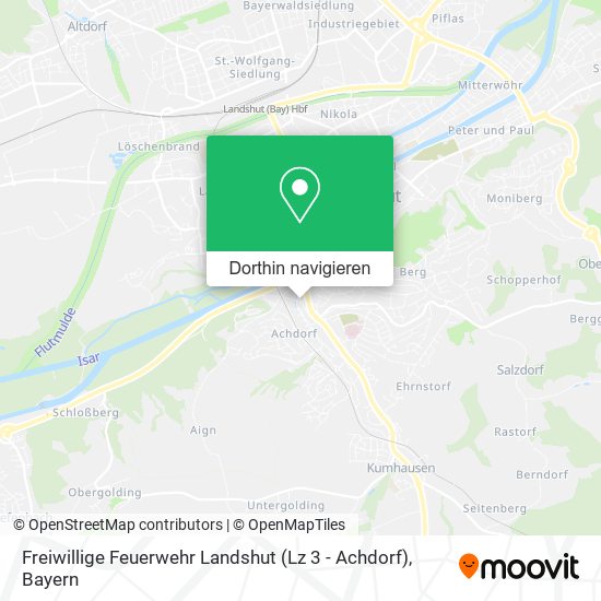 Freiwillige Feuerwehr Landshut (Lz 3 - Achdorf) Karte