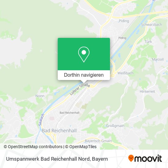 Umspannwerk Bad Reichenhall Nord Karte