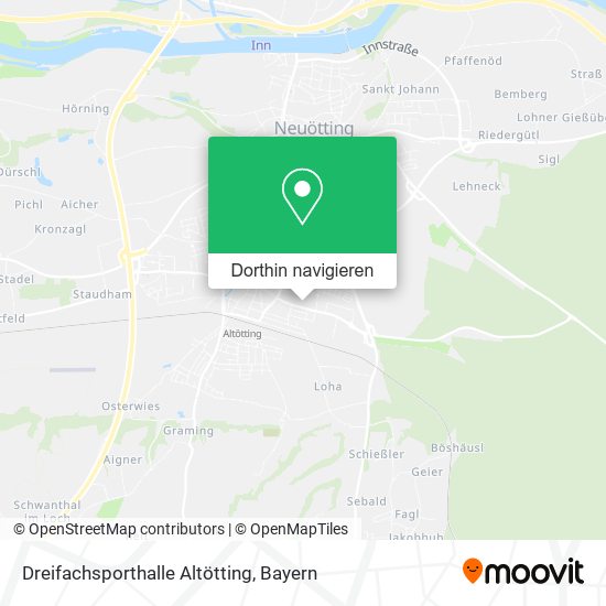 Dreifachsporthalle Altötting Karte